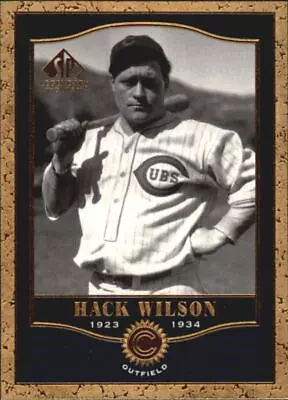 2001 SP Legendary Cuts Baseball Card #22 Hack Wilson • $1.49