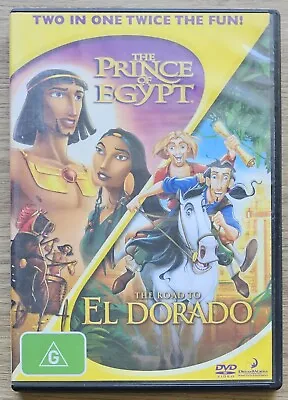 # The Prince Of Egypt + The Road To El Dorado ~ DVD ~ Region 4 ~ PAL ~ FREE Post • $17.50