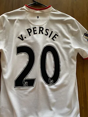 Robin Van Persie Manchester United 2012-2014 Away Large Kit Jersey Shirt • $135