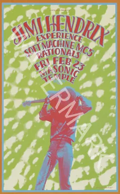 Jimi Hendrix Experience - MC5 - 1991 Reissue Vintage Music Poster • $32.44