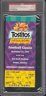 $100 • Buy 1997 Fiesta Bowl Ticket Full PSA 8