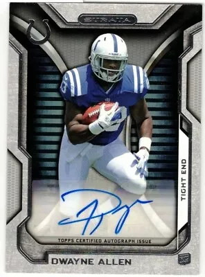 Dwayne Allen Indianapolis Colts 2012 Topps Certified Autograph Issue Signed Card • $14.99