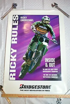 Ricky Carmichael Kawasaki Vintage Motocross Fox Racing Supercross Dirtbike Mx  • $69