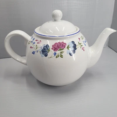 £11.99 • Buy Vintage BHS Priory TeaPot With Lid, Flower Pattern, Tableware No Chips Or Cracks