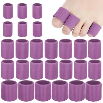 26 Pcs Toe Tubes Toe Cushion Corn Pads Soft Gel Toes Sleeves Protectors • $11.36