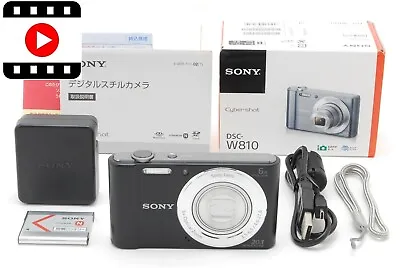 [MINT Boxed] Sony Cyber-Shot DSC-W810 20.1MP Digital Camera Black From JAPAN • $149.99