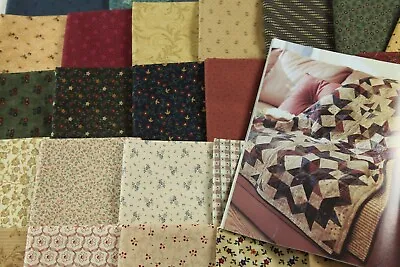 Buggy Wheels Quilt Kit 69  X 86 Scrappy Fabrics Vintage Style + Moda  Backing • $190