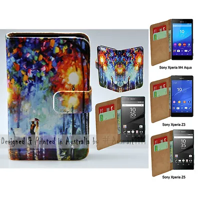 $13.98 • Buy For Sony Xperia Series - Lamp Post Lover Print Wallet Mobile Phone Case Cover