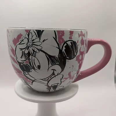 Minnie Mouse Coffee Tea Mug Cup Disney Store Pink White • $8.73