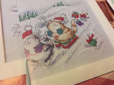 Margaret Sherry Christmas Sledging Cats Cross Stitch Chart Only / 3052 • £0.99