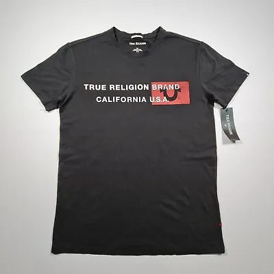 £15.99 • Buy True Religion Mens T Shirt Black Small California Short Sleeves Tee Cotton Top
