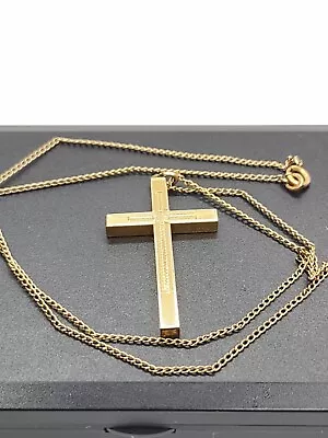 Vintage White Co. 12k Gold Filled Chain & 12k Gold Filled Cross Pendant • $0.99