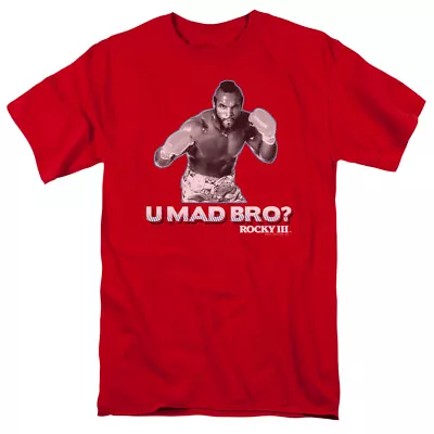 Rocky III T-Shirt U Mad Bro Red Tee • $22.49