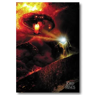 Balrog VS Gandalf Lord Of The Rings Poster Artwork Printed On Sheet Metal Sign • £4.99