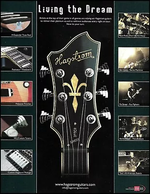 Hagstrom Tremar Super Swede Guitar 2007 Ad Print W/Panic At The Disco Ryan Ross • $4