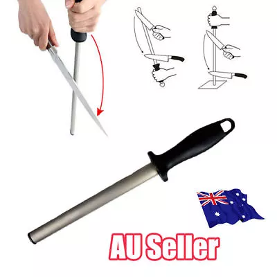 Pro Sharpening Steel Knife Sharpener Rod Sharp Stick 30 CM EA • $19.93