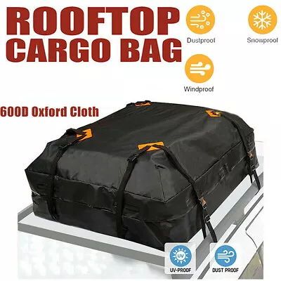 Car Roof Top Rack Travel Waterproof 600D Carrier Cargo Bag Luggage Storage Bag • $74.12