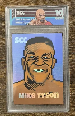 Mike Tyson ACEO Custom Art Card Punch Out 8 Bit Graded 10 Scc • $18