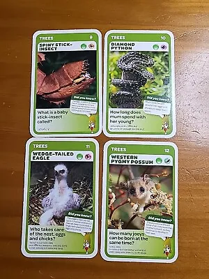 Woolworths Aussie Animals TARONGA (Trees)🏆#9101112 - 4 CARDS🏆FREE POST • $3