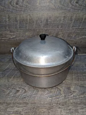 Vintage Majestic Cook Ware 5 Qt Dutch Oven Stock Pot With Bail Handle Pre-Owned • $44.50