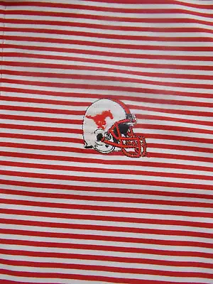 Onward Reserve SMU Mustangs Striped Performance Stretch Golf Polo Men's Small • $19.99