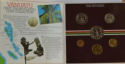 1983 Vanuatu Brilliant Uncirculated Coin Collection 6 Coin Set • $16.17