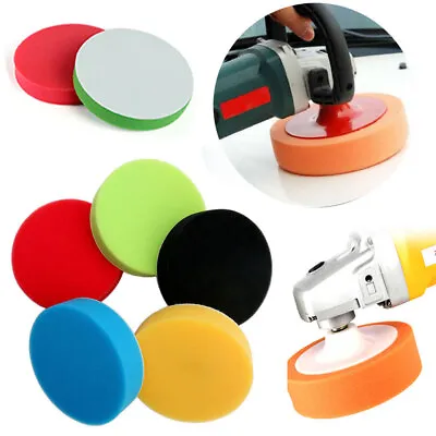 5Pcs 6inch 150mm Buffing Waxing Kit For Car Polisher Drill Polishing Sponge Pads • £8.19