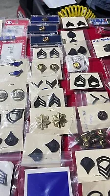 65pcs Military Rank Pins (nice Lot) • $65