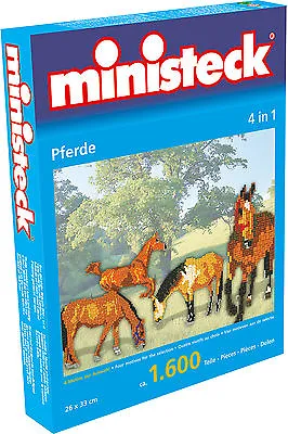Ministeck Pixel Puzzle (31325): Horses (4in1) 1600 Pieces • $14.95