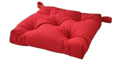 IKEA MALINDA Chair Cushion 40/35x38x7 Cm Bright Red • £10.49