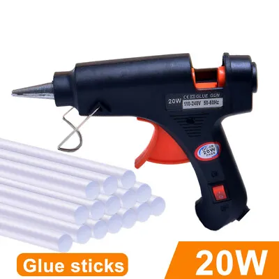 20W Hot Melt Glue Gun With 7mm Glue Stick Mini Electric Heat Repair Tools DIY • $8.49