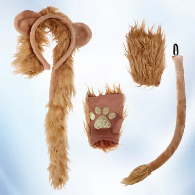 £12.21 • Buy 1 Set Of Costumes Props Kids Lion Dress Up  Lion Ears Tail Set Lion Tail Cosplay