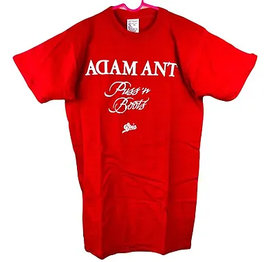 $125 • Buy Original Vintage Adam Ant Puss ‘N Boots Epic Records Promo  T Shirt Size Medium