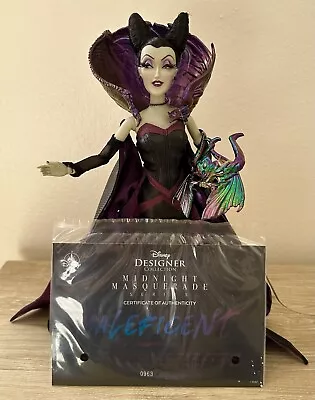 Disney Limited Edition Doll 12” Masquerade Villains Maleficent With COA - No Box • $160