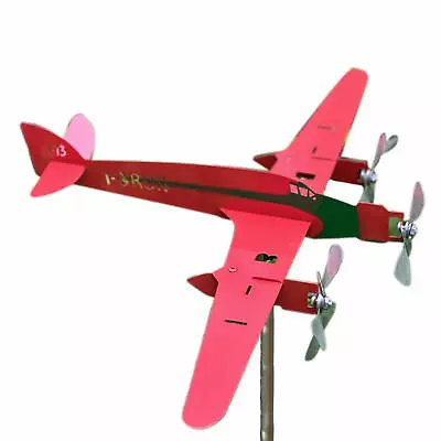 Airplane Wind Spinners Metal Pinwheels Outdoor Aircraft Windmill Garden Decor • $26.17