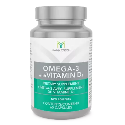 3 Bottles Mannatech Omega 3 W Vitamin D3 Fish Oil Heart Health 60 Caps NEW • $119.95