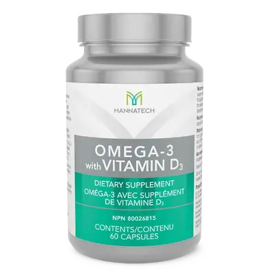 Mannatech Omega 3 With Vitamin D3 Fish Oil Supplement Heart Health 60 Caps NEW • $49.95