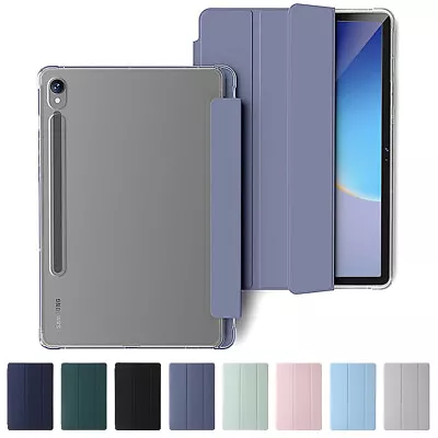 For Samsung Galaxy Tab S9/S9 FE Plus PU Smart Case Stand Cover With S Pen Holder • $14.99