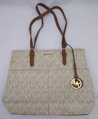 Michael Kors Bedford Tote Bag Large Pocket Vanilla 30s6gbft3b • $144.99