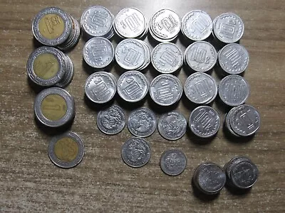 Lot Of 225 Mexico Current 10c 20c 1P Coins - Circulated • $13