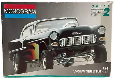 Monogram ‘55 Chevy Street Machine 1991 Model Kit #2211 UNBUILT - RARE • $29.95