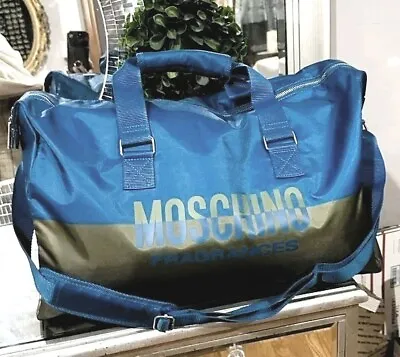 Moschino Unisex Expandable Duffle Gym Weekender Carry-On Sports Travel Bag NWT • $69.90