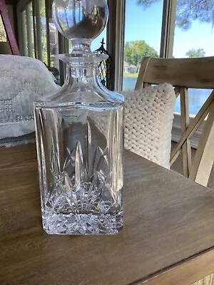 Marquis By Waterford Brookside Square Cut Crystal Decanter W/ Stopper  • $55