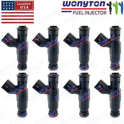 Set Of 8 Fuel Injectors EV6 For 02-04 GM L59 5.3L V8 25326903 88894361 • $40.74