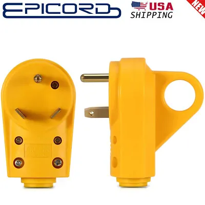 $9.11 • Buy 125V 30Amp Heavy Duty RV Replacement Male Plug Cord With Grip Handle Camper USA