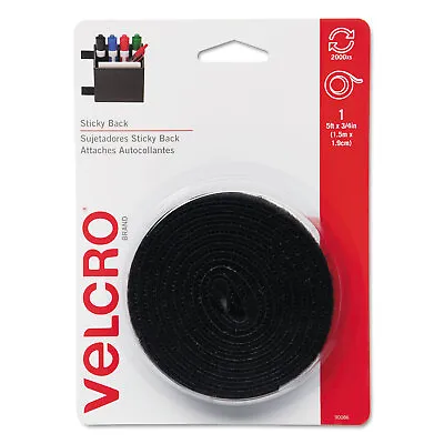 Velcro Sticky-Back Hook And Loop Fastener Tape With Dispenser 3/4 X 5 Ft. Roll • $10.74