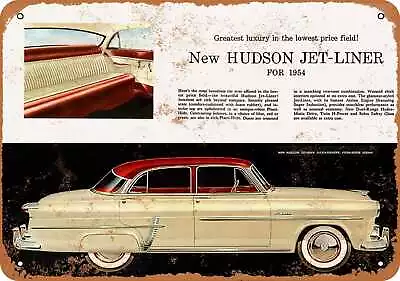 Metal Sign - 1954 Hudson Jet-Liner -- Vintage Look • $18.66