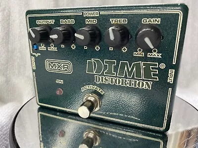 Mxr Dime Distortion Original Paint Booster Button Is Gone But It Still Works  • $50