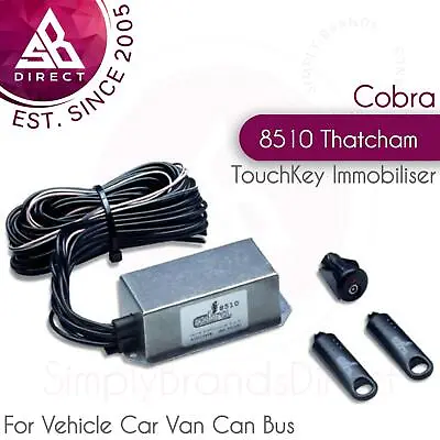 $66.91 • Buy Cobra A8510 Thatcham Category 2 Vehicle Car Immobiliser Alarm│For Van Can Bus