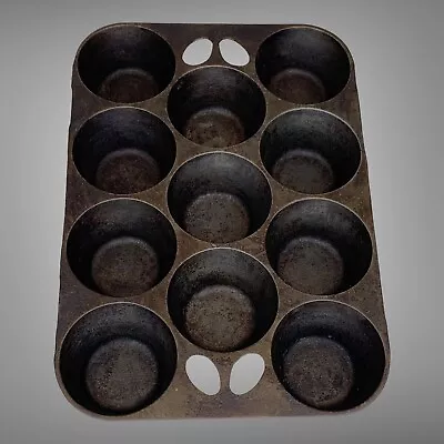 Vintage Griswold No. 10 Cast Iron 949C Muffin Popover Cornbread Pan • $73.88